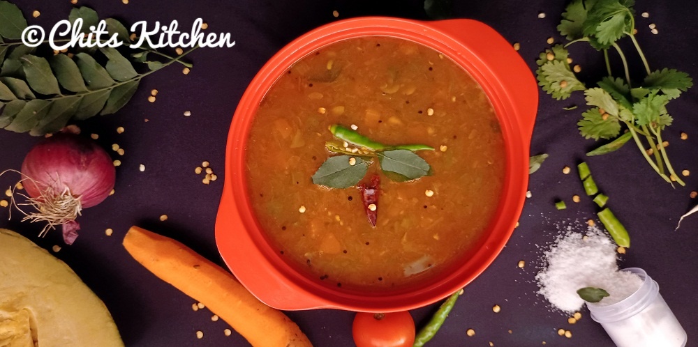 Sambar Recipe / Vegetable Sambar / Sambhar Recipe