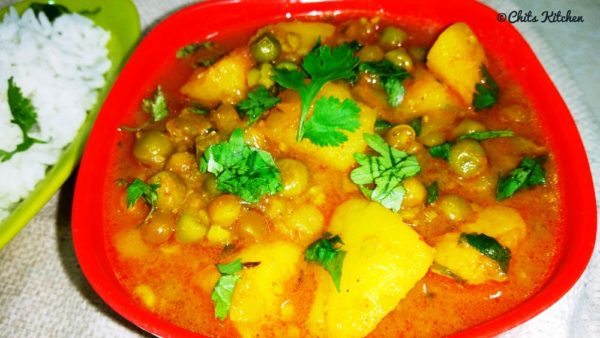 Aloo Matar Gravy/Punjabi Aloo Matar Curry