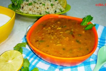 Green Moong Dal Curry / Whole Green Moong Dal Tadka