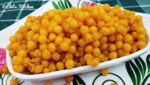 Sweet Boondi / Meethi Boondi Recipe