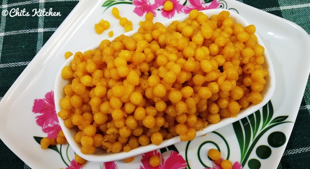 Sweet Boondi / Meethi Boondi Recipe