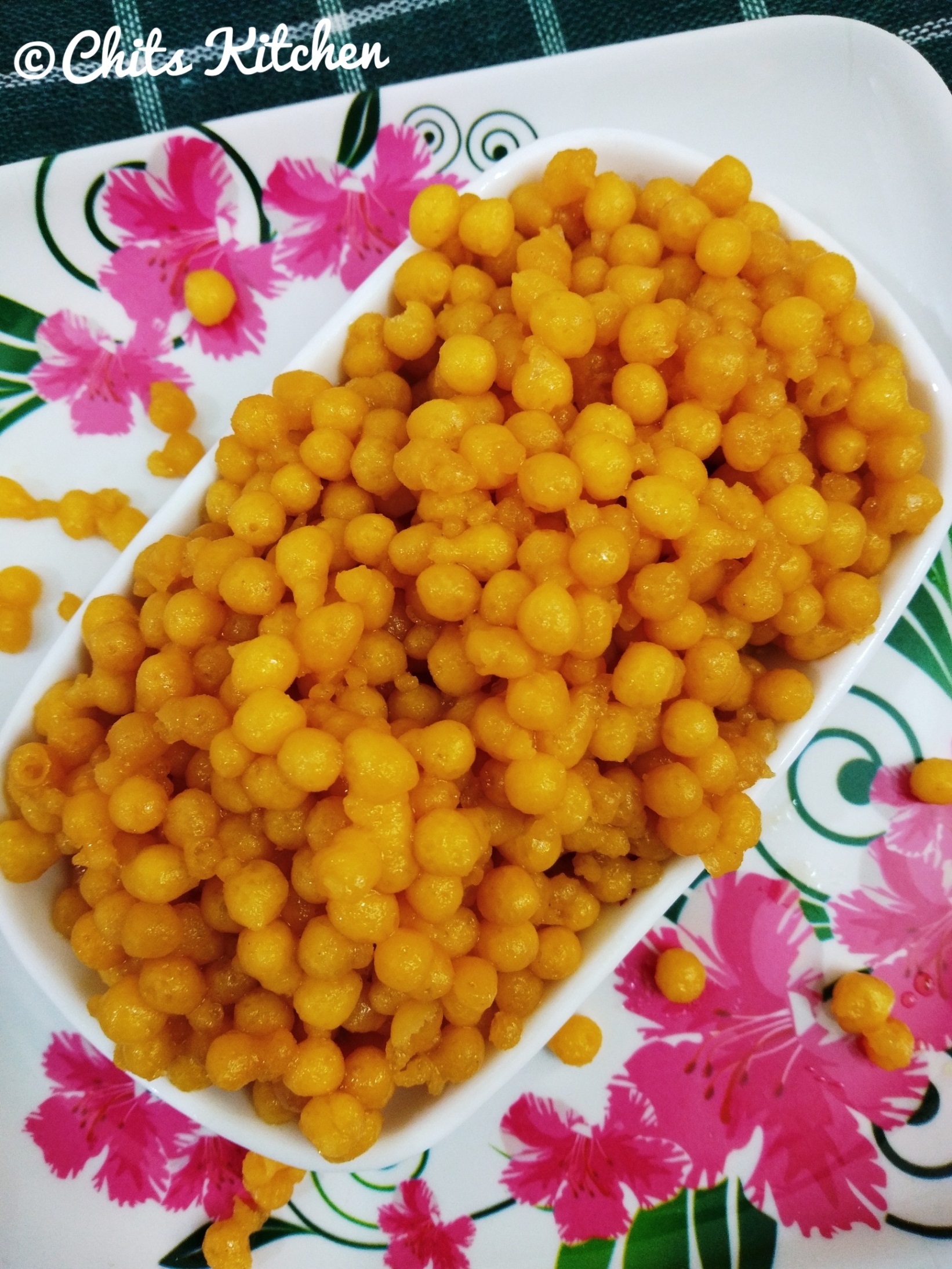 Sweet Boondi / Meethi Boondi Recipe