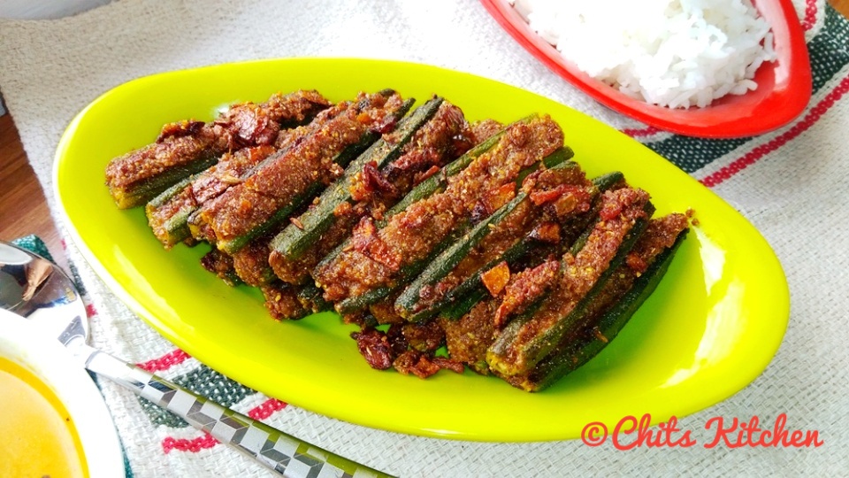 Bharwa Bhindi/Stuffed Bhindi/Stuffed Okra/Stuffed Lady Finger