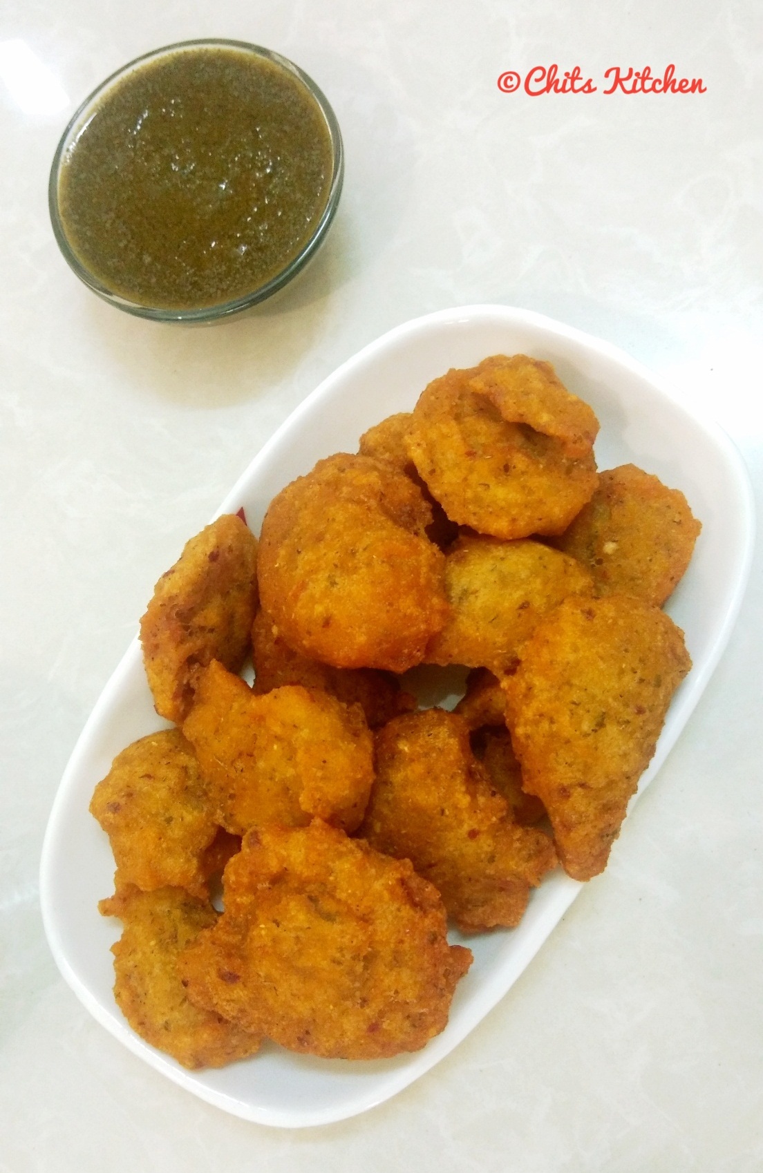 Moong Dal Pakoda/Moong Dal Bhajiyas/Moong Dal Vada