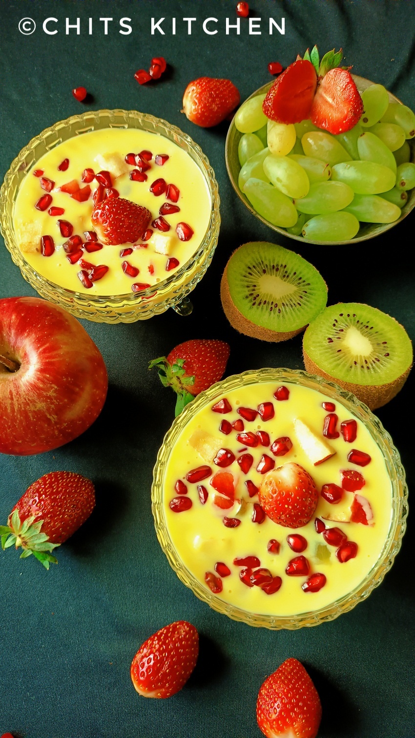 Fruit Custard Recipe/Custard Recipe