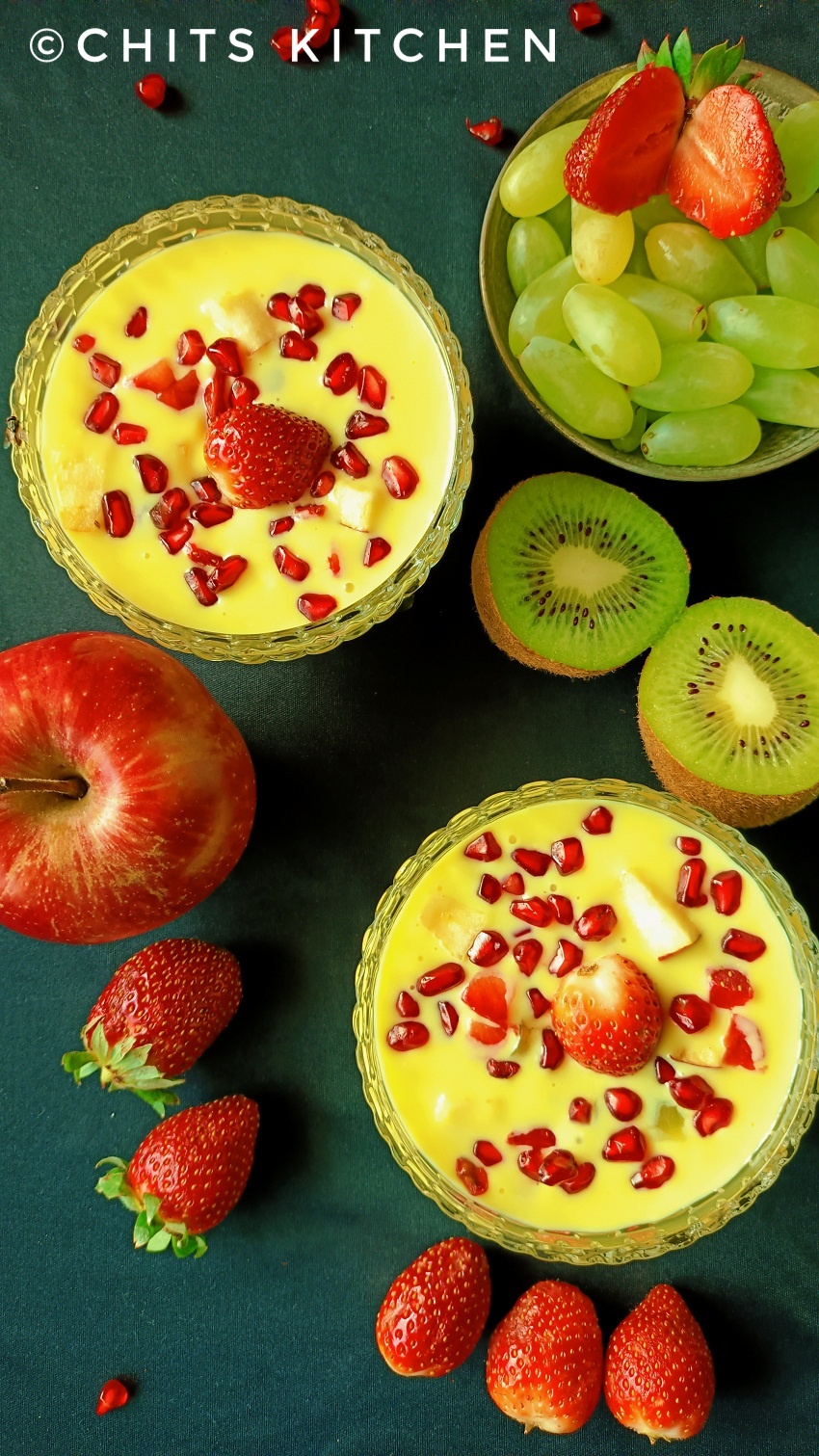 Fruit Custard Recipe/Custard Recipe