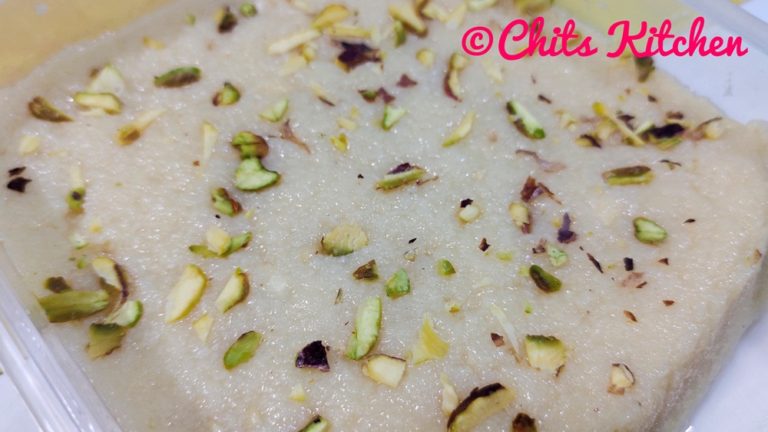 Coconut Barfi with Condensed Milk/Nariyal Ki Barfi/Kopra Pak