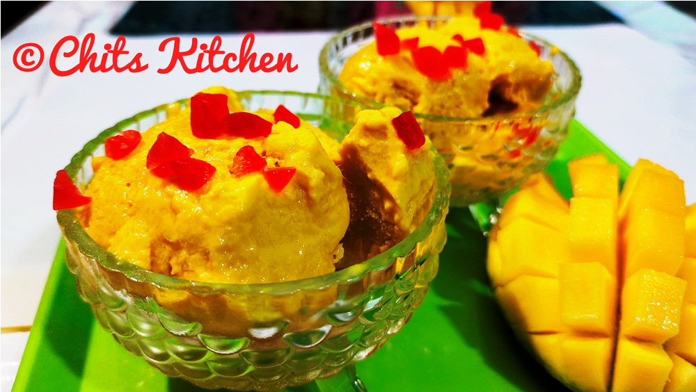 Mango Ice Cream/How to make Creamy Mango Ice Cream