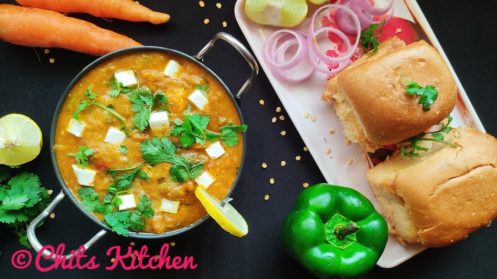 Paneer Pav Bhaji Recipe