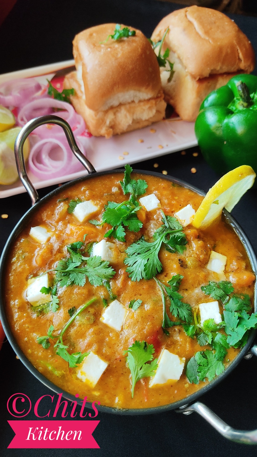 Paneer Pav Bhaji Recipe