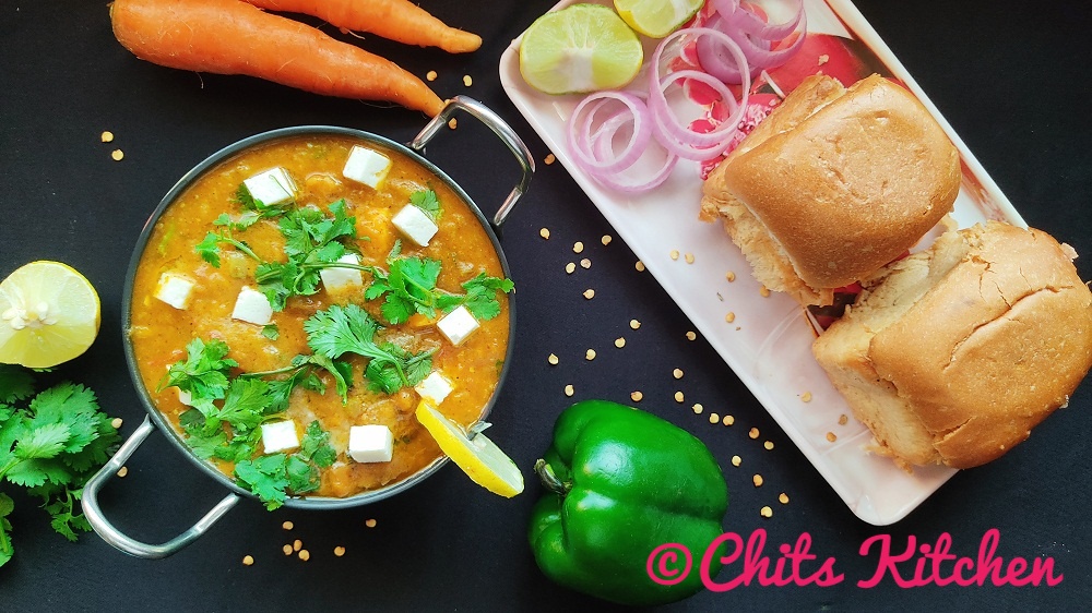 Paneer Pav Bhaji Recipe