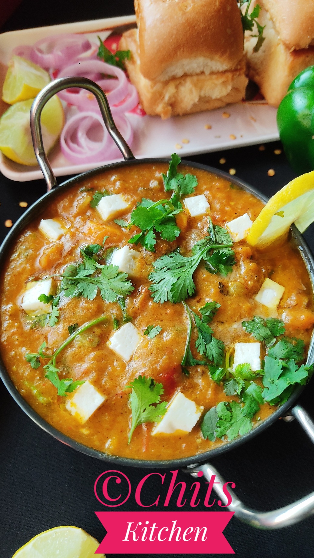 Paneer Pav Bhaji Recipe