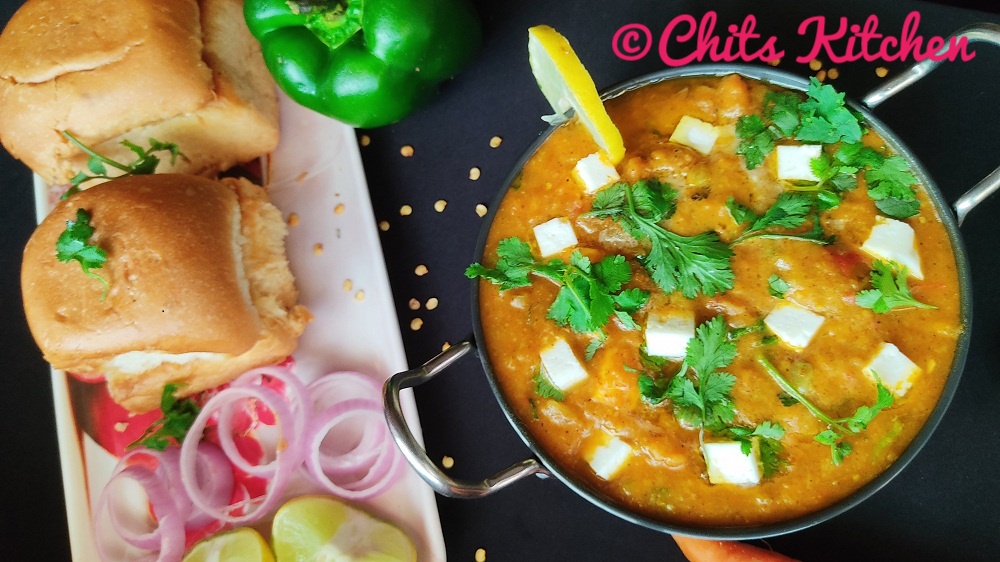 Paneer Pav Bhaji Recipe