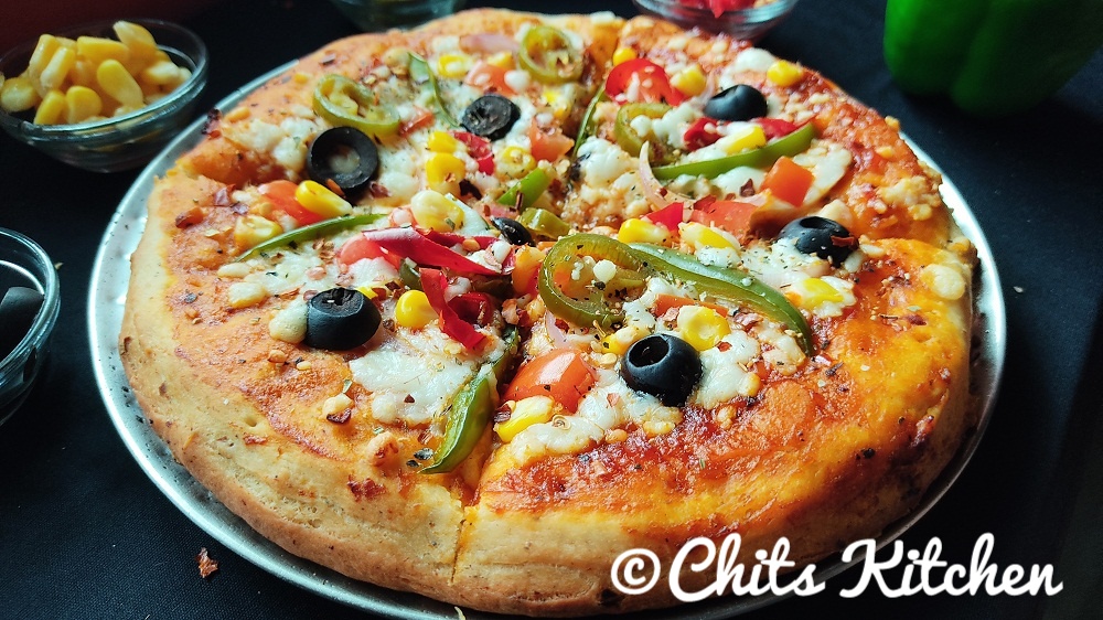 Pizza Recipe / Veg Pizza Recipe / Homemade Pizza