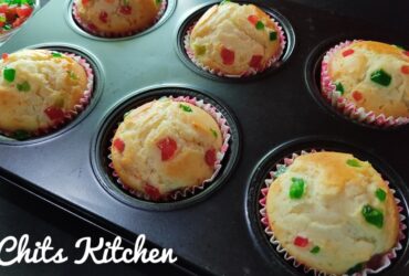 Vanilla Muffins/Moist Vanilla Muffins in Microwave Oven