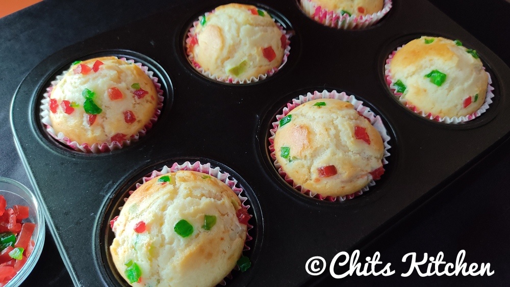 Vanilla Muffins/Moist Vanilla Muffins in Microwave Oven