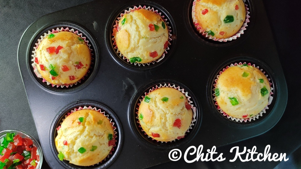 Vanilla Muffins/Moist Vanilla Muffins in Microwave Oven